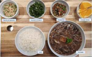 Feijoada mit Beilagen